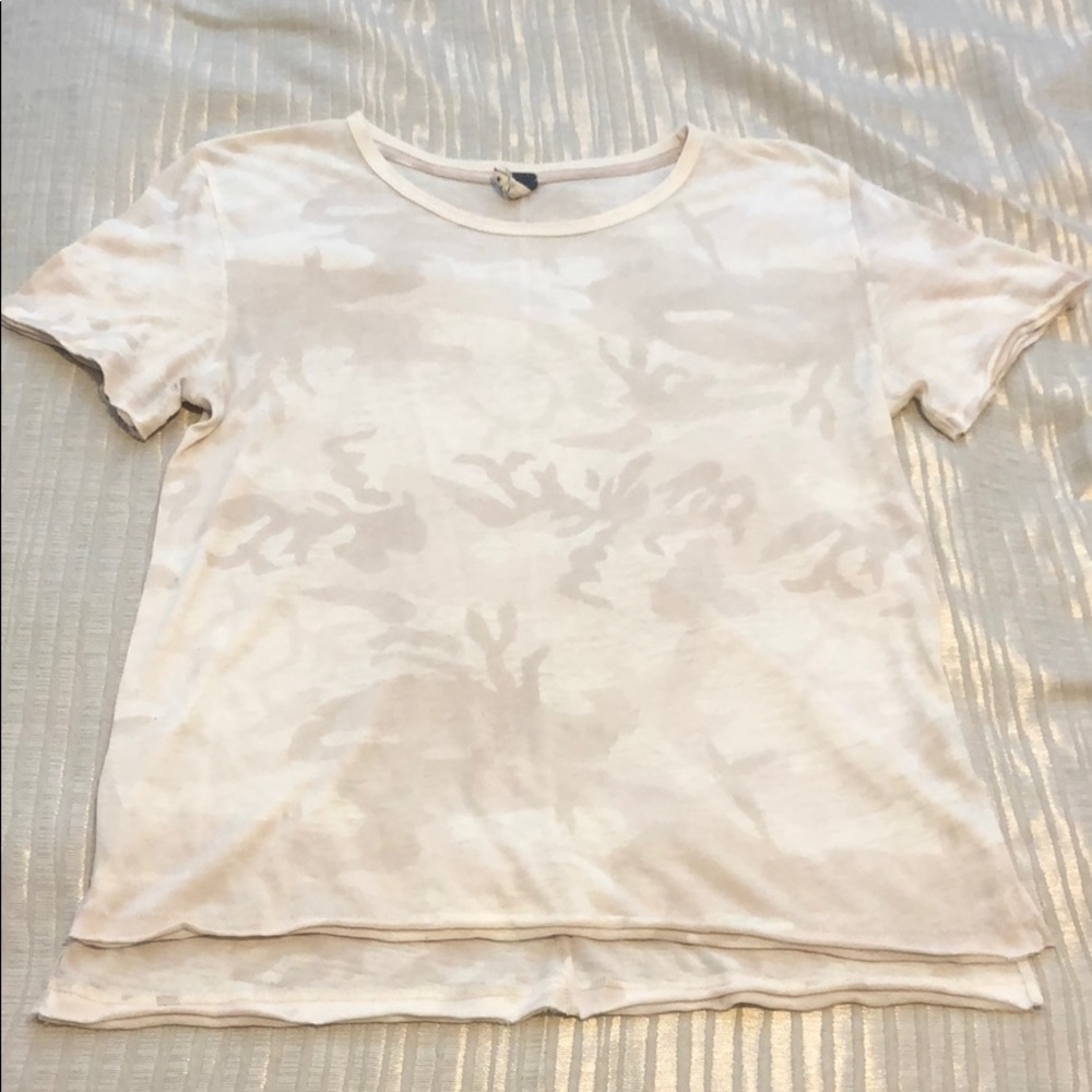 Free People Camouflage tee